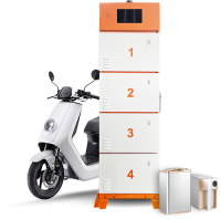 Electric Two-Wheeler Swap Cabinet